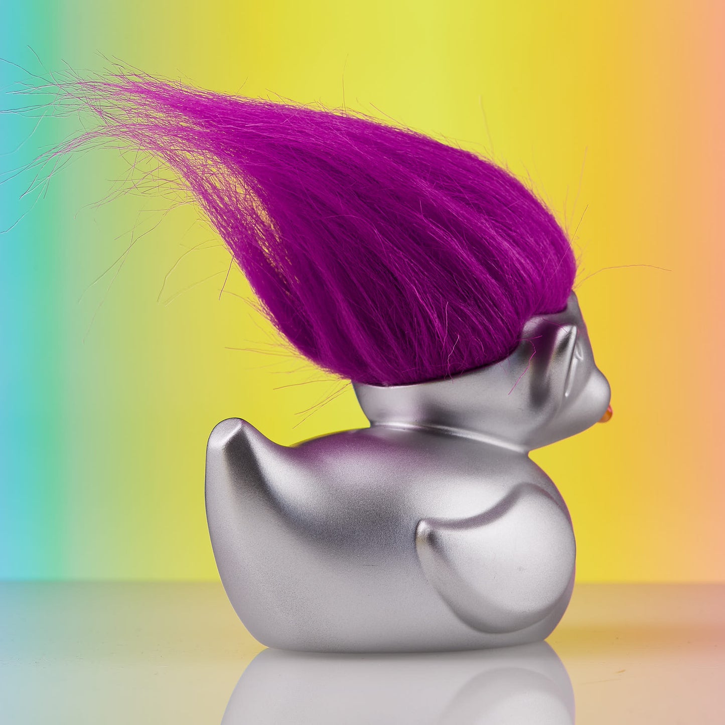 Trolls: Silver Troll (Silver with Purple Hair) TUBBZ (First Edition)