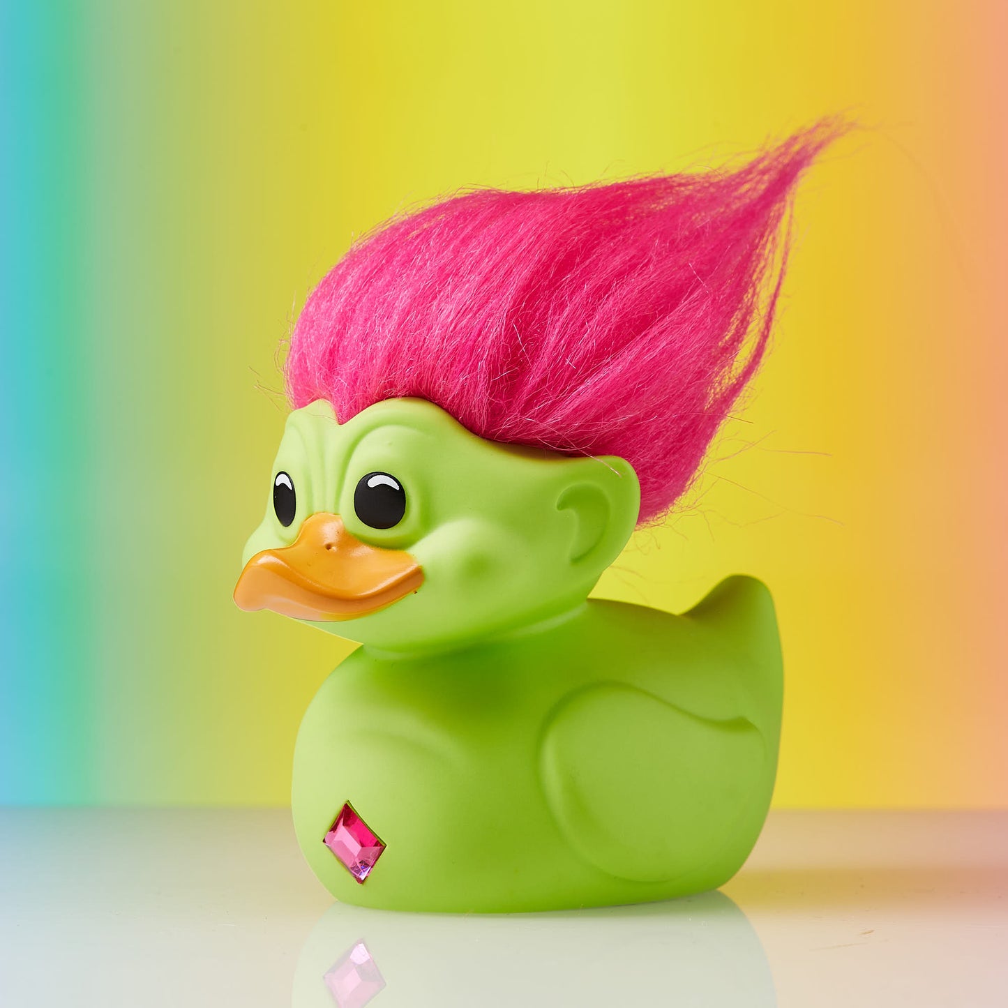 Trolls: Green Troll (Green with Pink Hair) TUBBZ (First Edition)