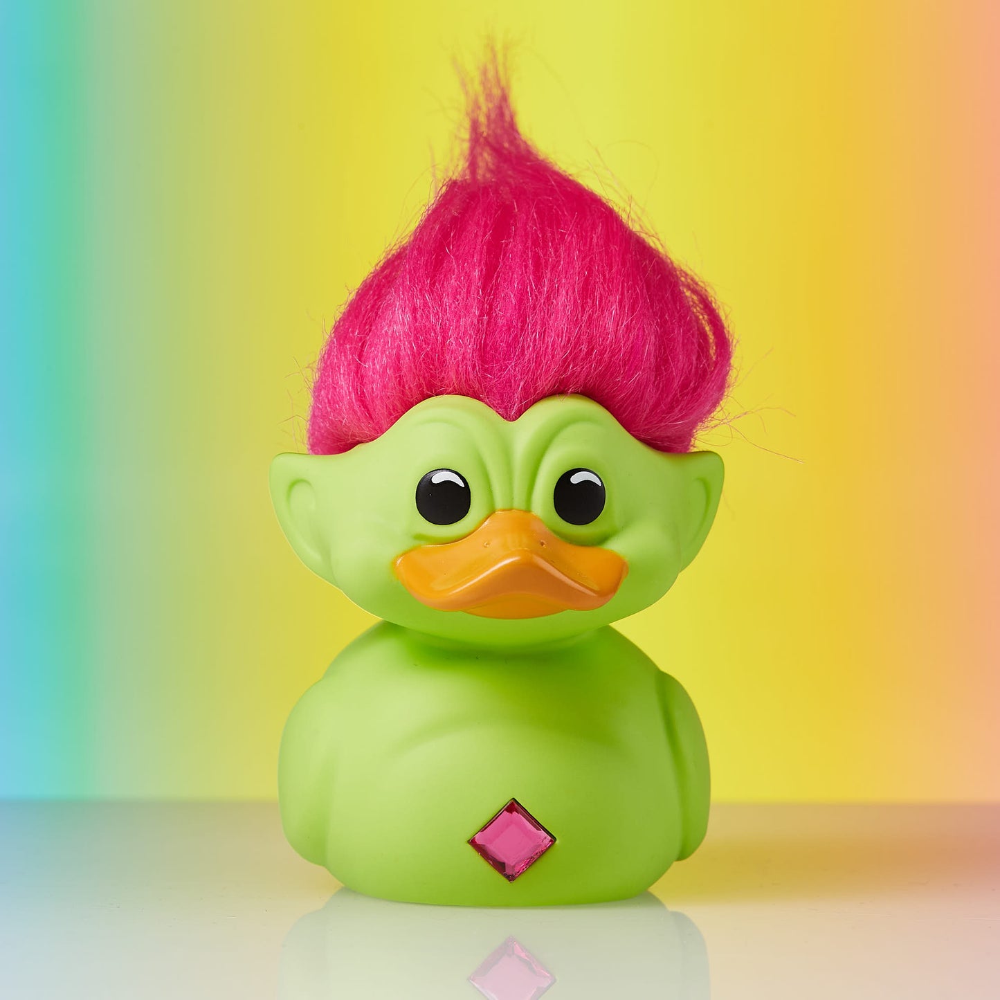 Trolls: Green Troll (Green with Pink Hair) TUBBZ (First Edition)