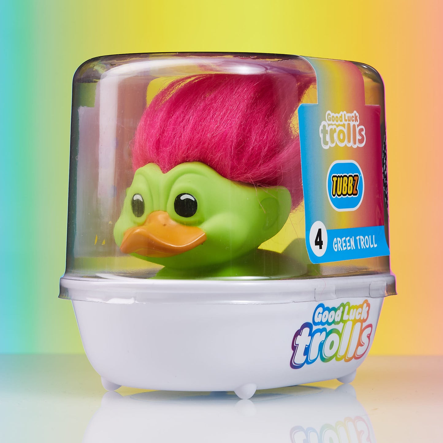 Trolls: Green Troll (Green with Pink Hair) TUBBZ (First Edition)